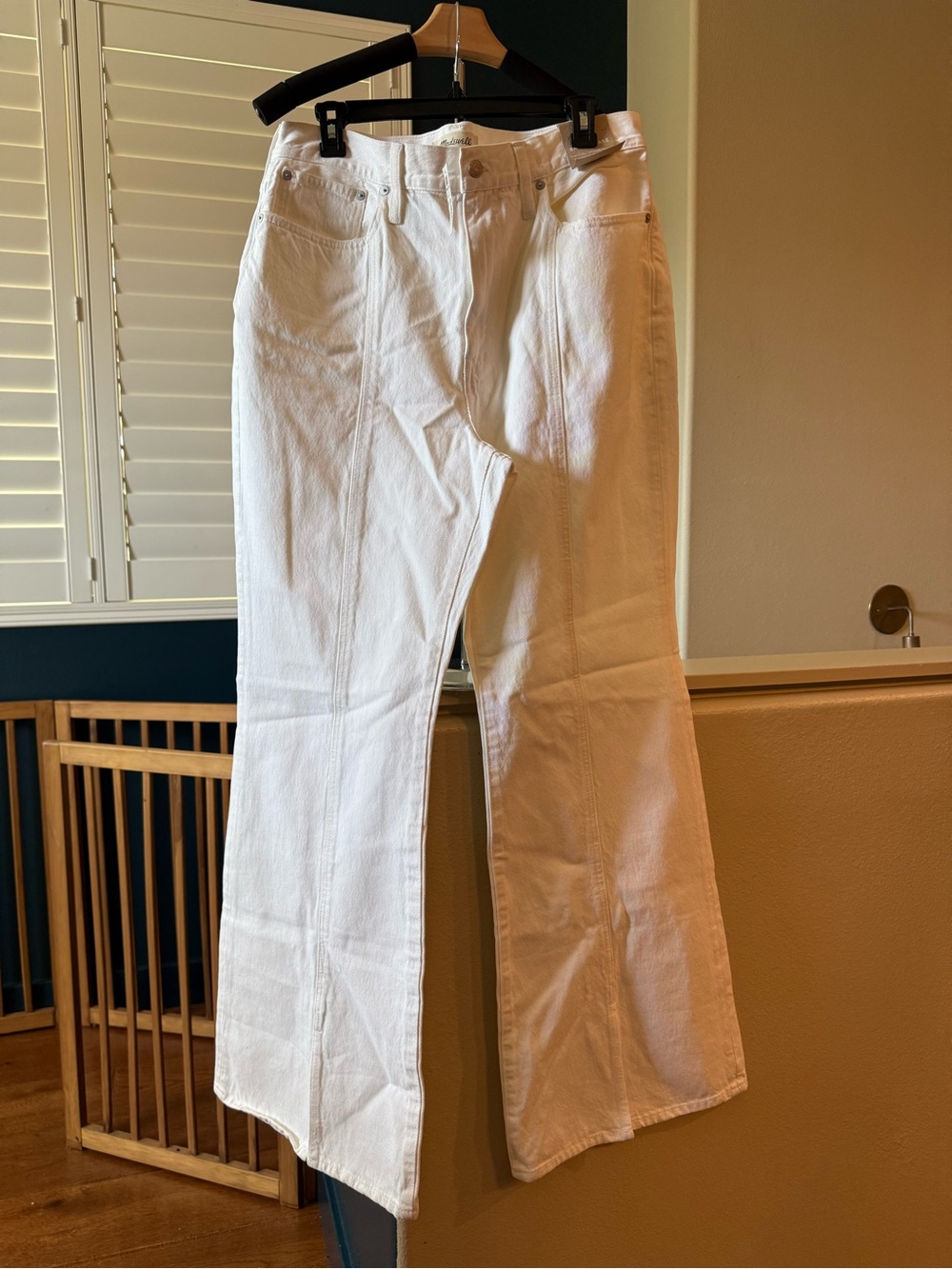 Madewell White Flare Jeans